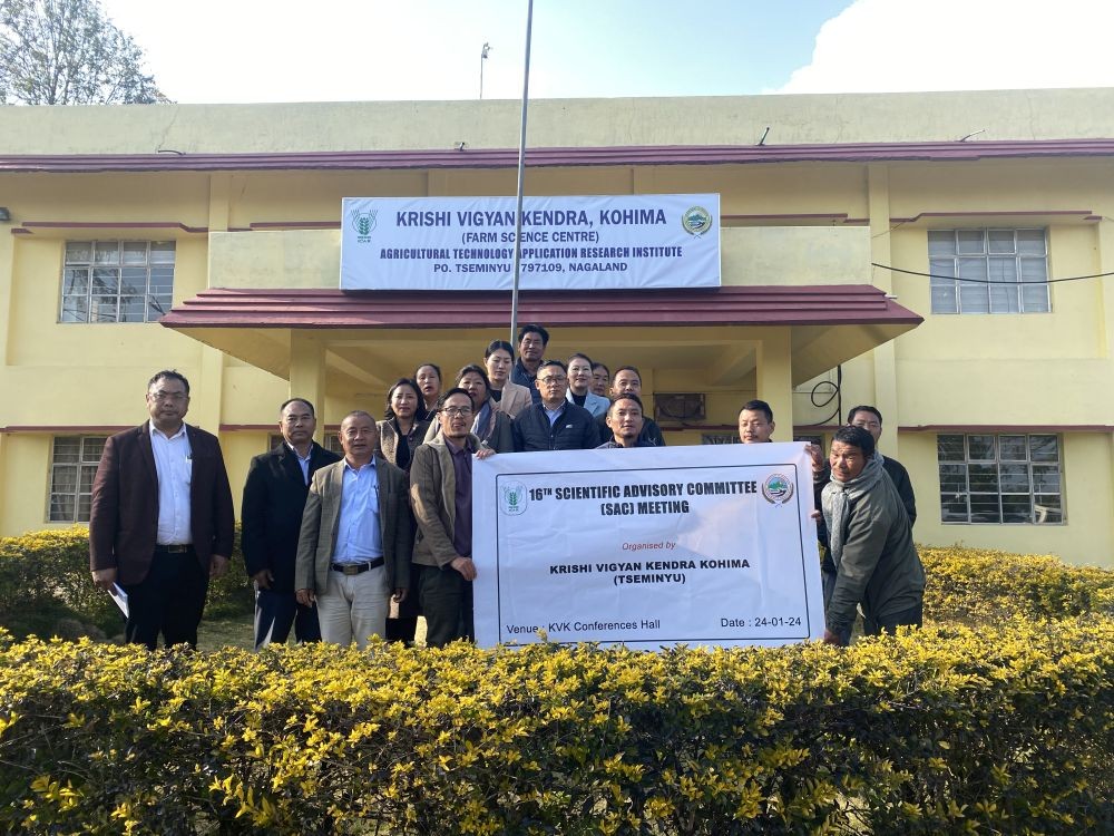 The XVI Scientific Advisory Committee (SAC) meeting of Krishi Vigyan Kendra Kohima was held on January 24 at KVK Office Conference Hall.